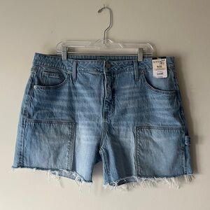 Terra & Sky Plus Cargo Style Denim Shorts